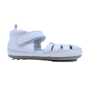 ro+me Girls White Sandals size: 6-12 Months